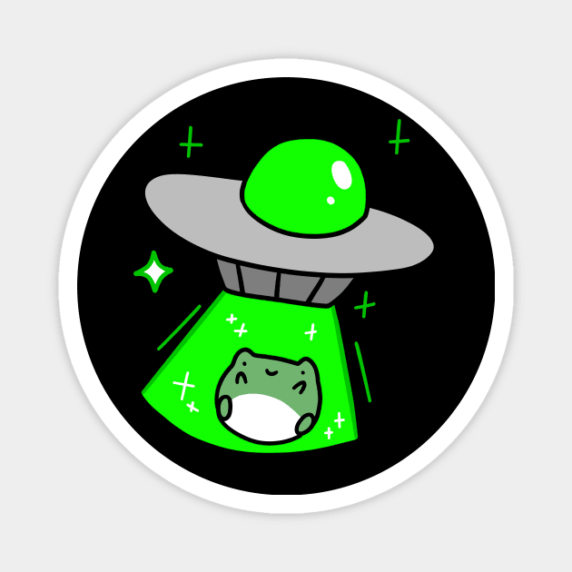 Frog Alien Abduction Magnet by saradaboru